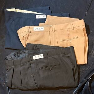 2/$25 Elegant Men's Dress Pants - Black, Tan, and Navy